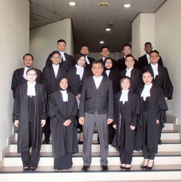 A picture taken with Justice Nordin Hassan of the Federal Court (then judge at the KL High Court )